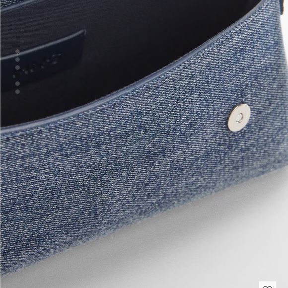 Mango Denim Shoulder Bag! NWT! - Picture 3 of 7